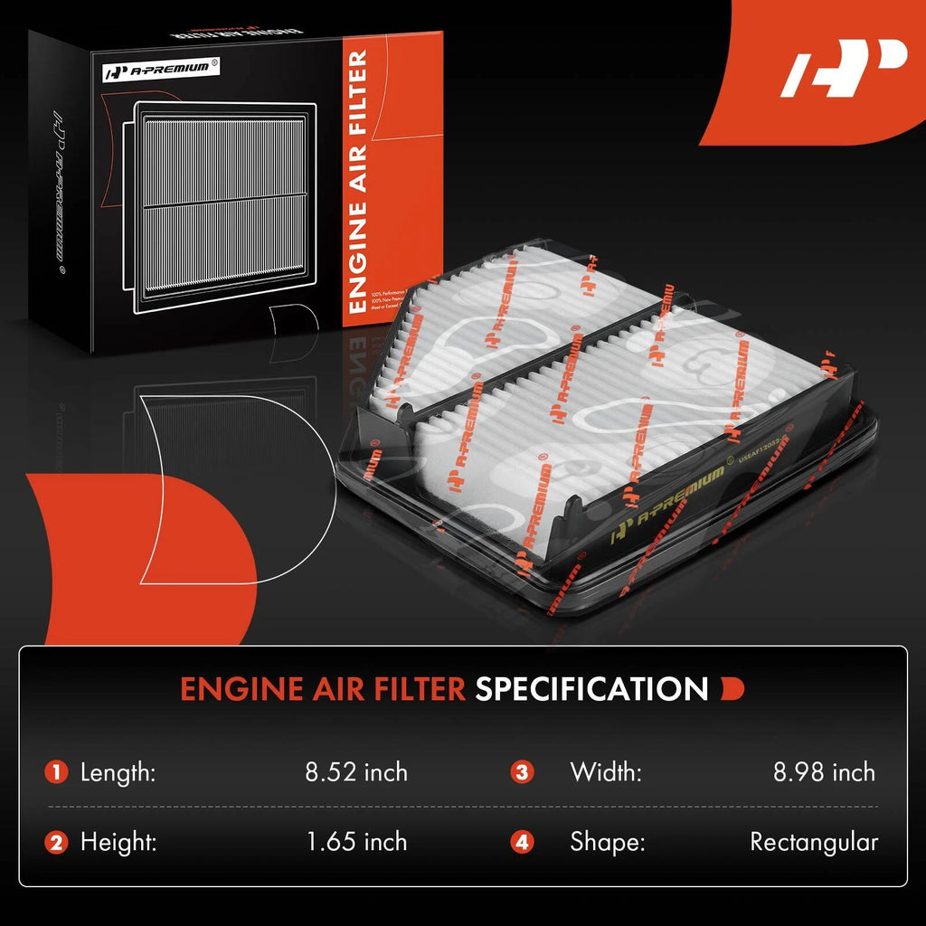 2X Engine Air Filter for Honda HR-V (2016-2022)