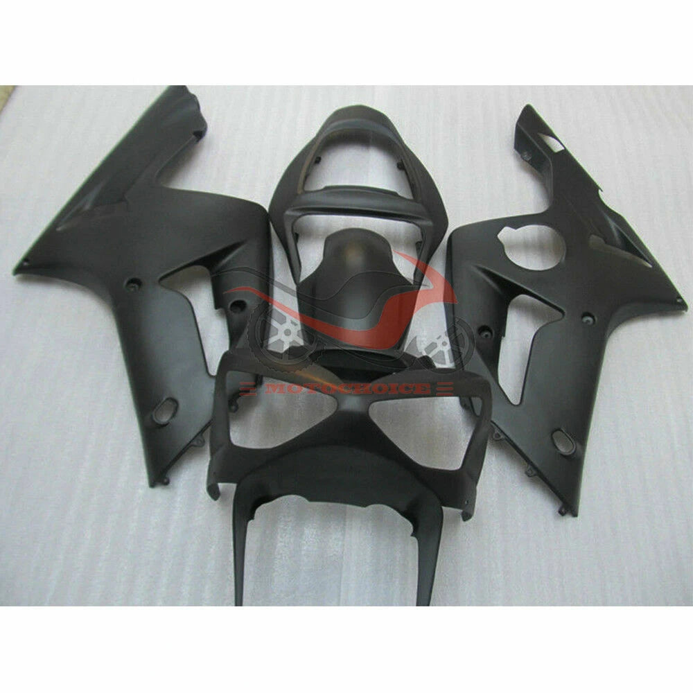 Matte Black Fairing Kit for Kawasaki Ninja ZX6R (2003–2004)