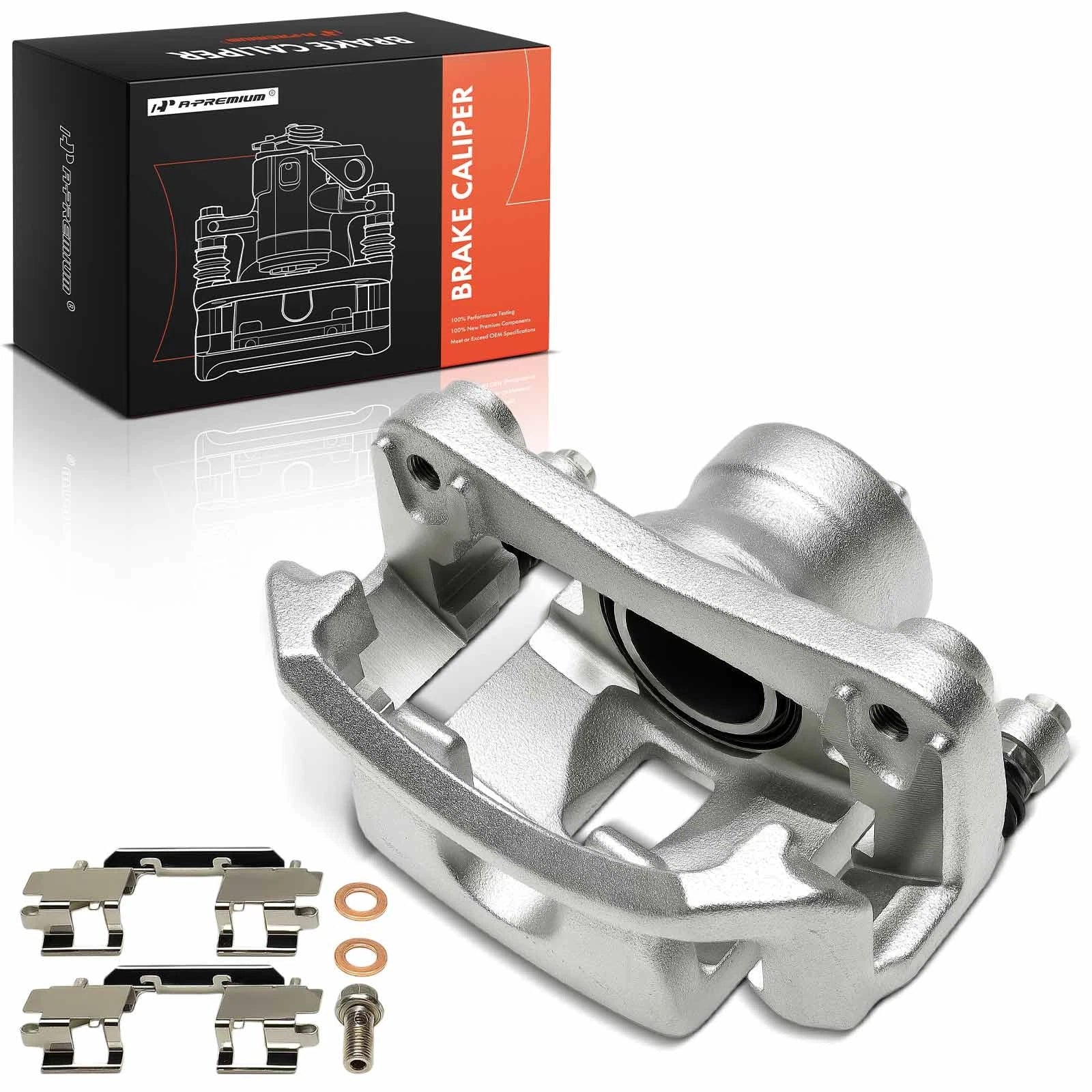 Front Left Brake Caliper with Bracket for Nissan Kicks, Sentra (2021–2023)
