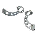 Custom Chrome Steel Brackets with Drilled Holes for Ford Tail Light (1933–1936)