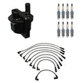 Set of 8 Denso Ignition Coil Wires & NGK Platinum Spark Plugs for C1500 C2500 (1990–1999)