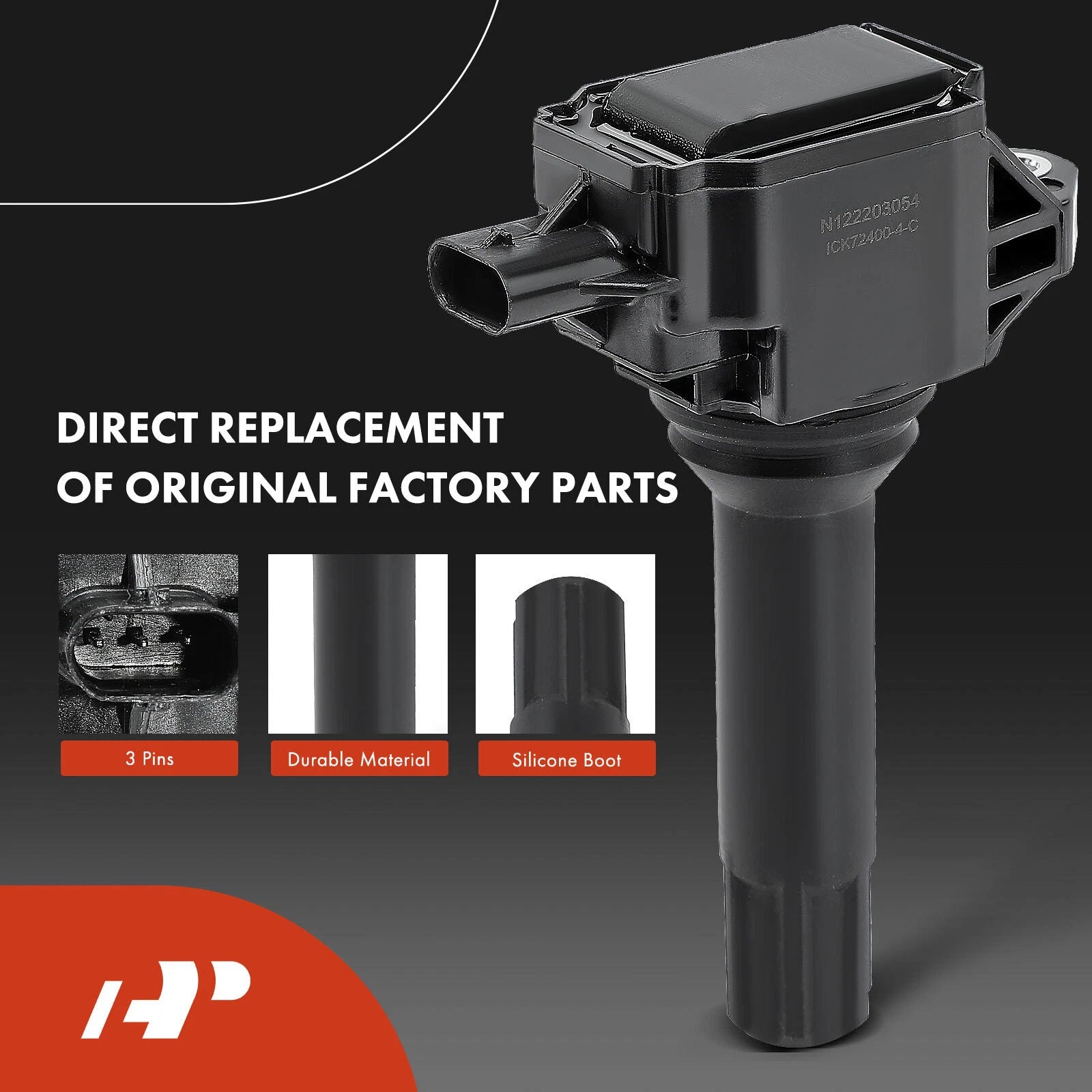 Set of 4 Ignition Coils & 4 Iridium Spark Plugs for Subaru Outback Forester