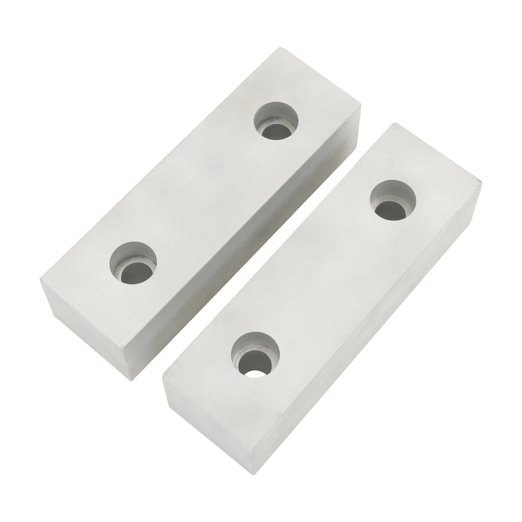 Set of 2 Reversible Aluminium Vise Jaws for 8" Vise