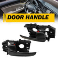 Set of 2 Interior Door Handles for Hyundai Elantra (2001–2006) Black Plastic