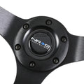 NRG RST-036BSB-BK 35CM Deep Dish Anodized Aluminum Wooden Steering Wheel
