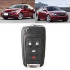Remote Key Fob for Chevy Cruze (2010–2016) + Cut