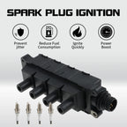 Set of 4 Ignition Coils & Iridium Spark Plugs for BMW 318i Z3 (1992–1998)