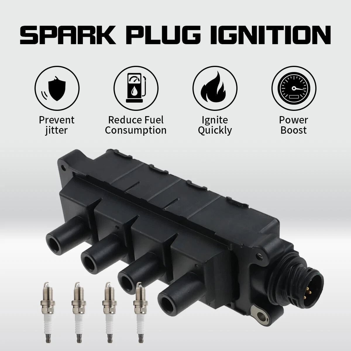 Set of 4 Ignition Coils & Iridium Spark Plugs for BMW 318i Z3 (1992–1998)