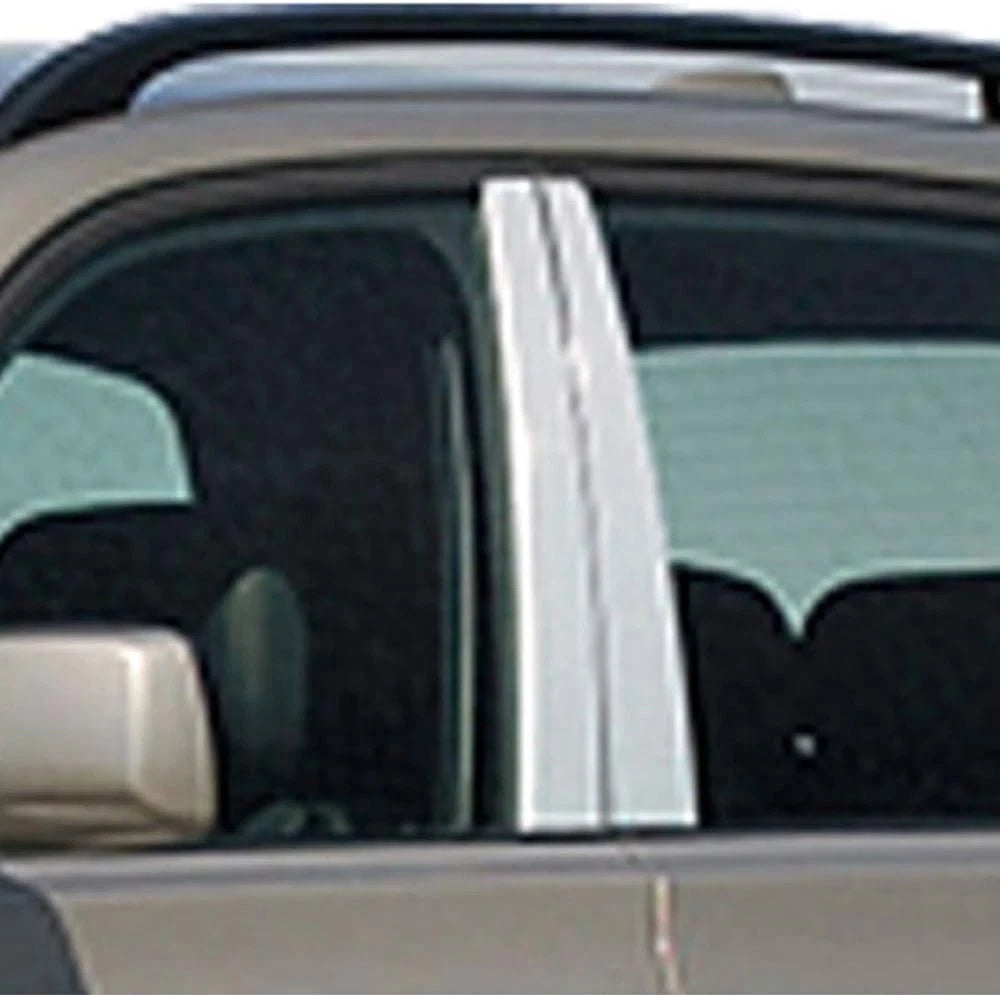 Luxury FX Stainless Steel Pillar Post Trim 4pc for BMW X3 (2004–2010)