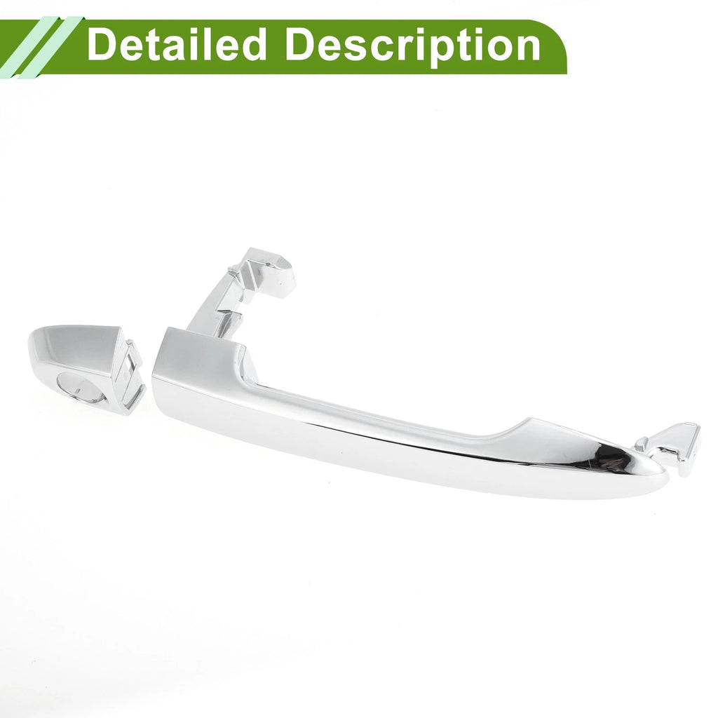 Exterior Door Handle for Hyundai Kia (No. 826501D010) Front Left Silver Tone