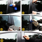 6pcs Carbon Fiber Pillar Posts for Honda Civic (2006–2011) Door Trim Kit