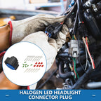 Set of 1 Halogen LED Headlight Connector Plug for Hyundai Tucson (2016–2018)