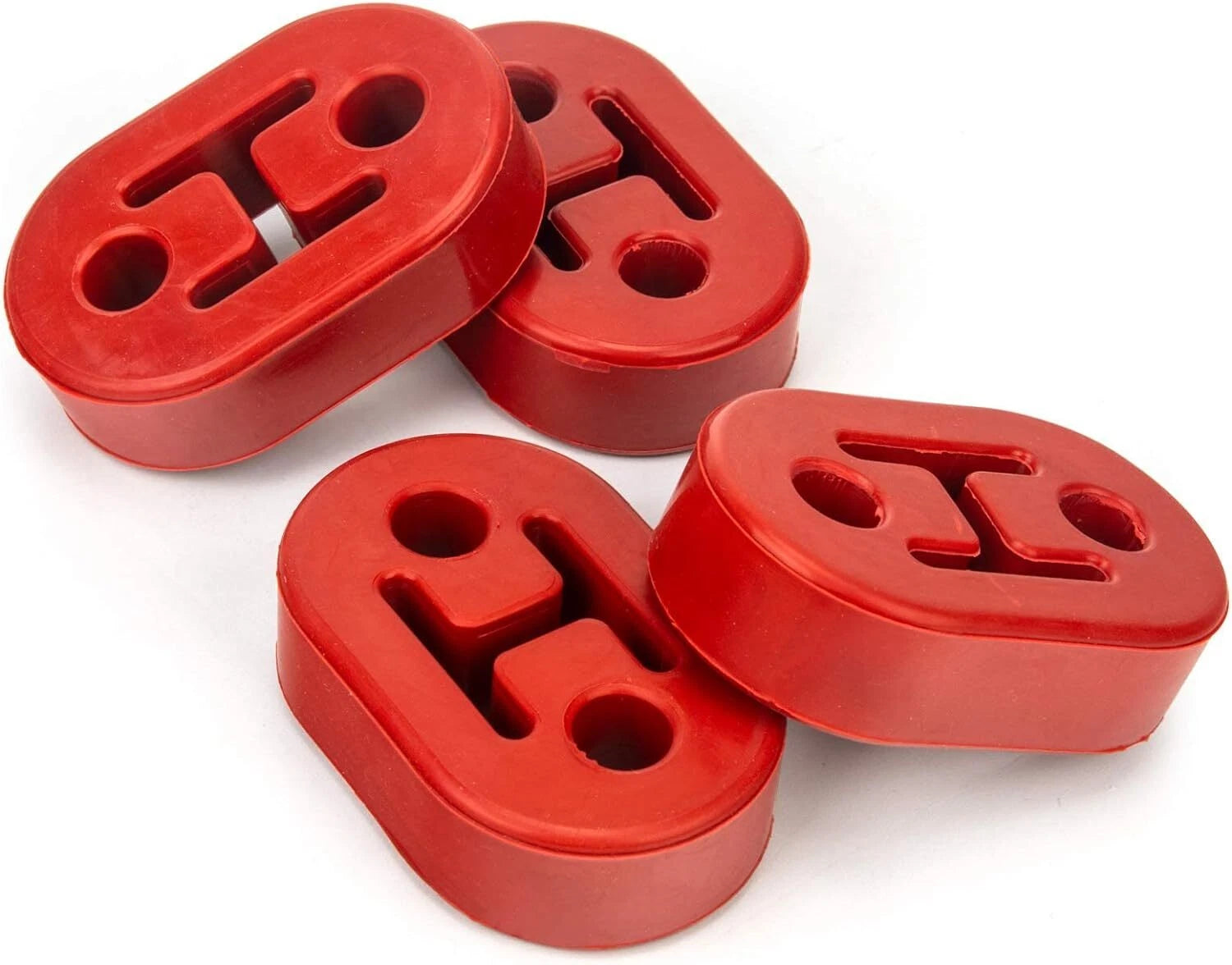 Set of 4 Rubber Exhaust Tail Pipe Mount Bracket Hanger Bushing Insulator for