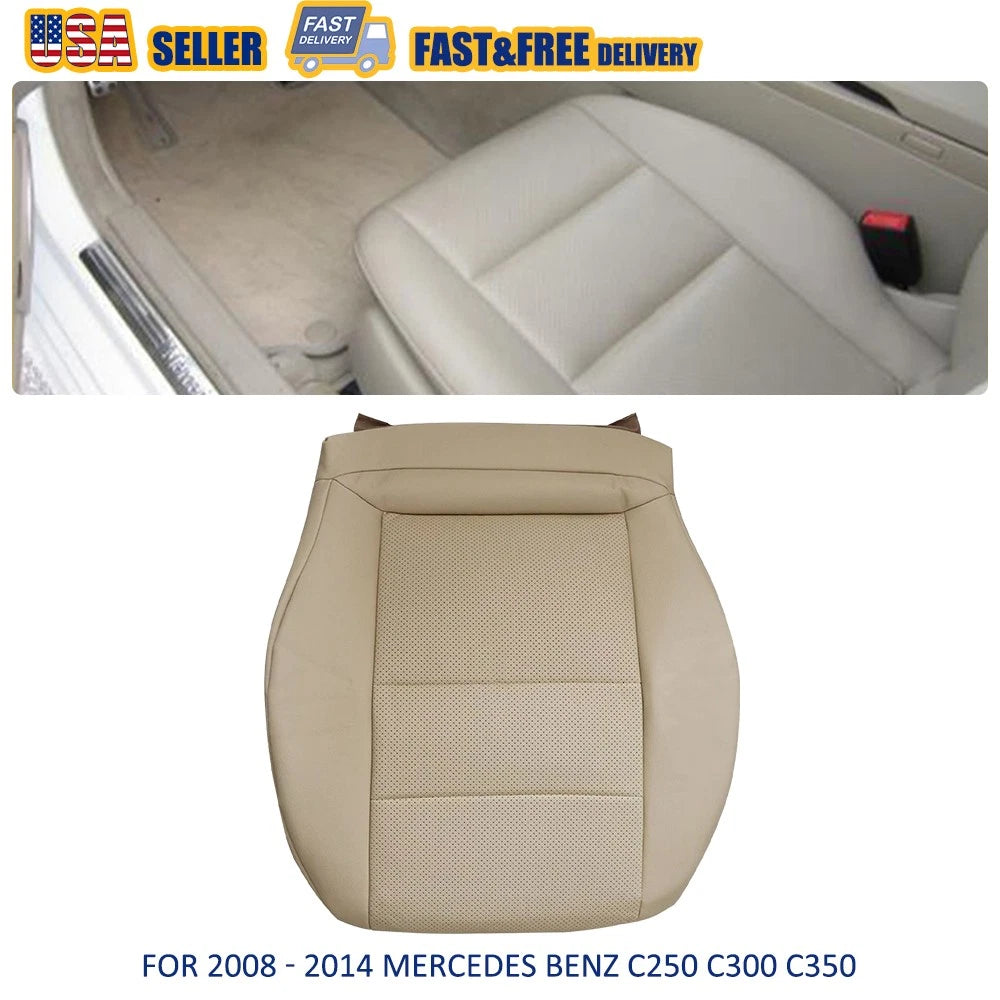 Driver Bottom Seat Cover for Mercedes Benz C250 C300 C350 (2008–2014) Ivory EXV
