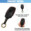Remote Key Fob Case Cover 4-Button for BMW Faux Leather Black