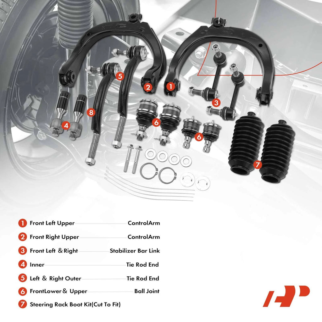 Set of 14 Front Control Arms with Ball Joints for Chevy GMC
