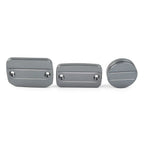 Grey Front Brake Clutch Fluid Reservoir Cap & Rear Brake Cover for Scrambler 1100