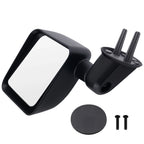 Left Manual Side View Mirror for Jeep Wrangler Sport (2007–2018) Textured