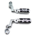 1.25" Foot Peg Clamps for Harley Sportster Touring Road King Street Glide (2004–2023)