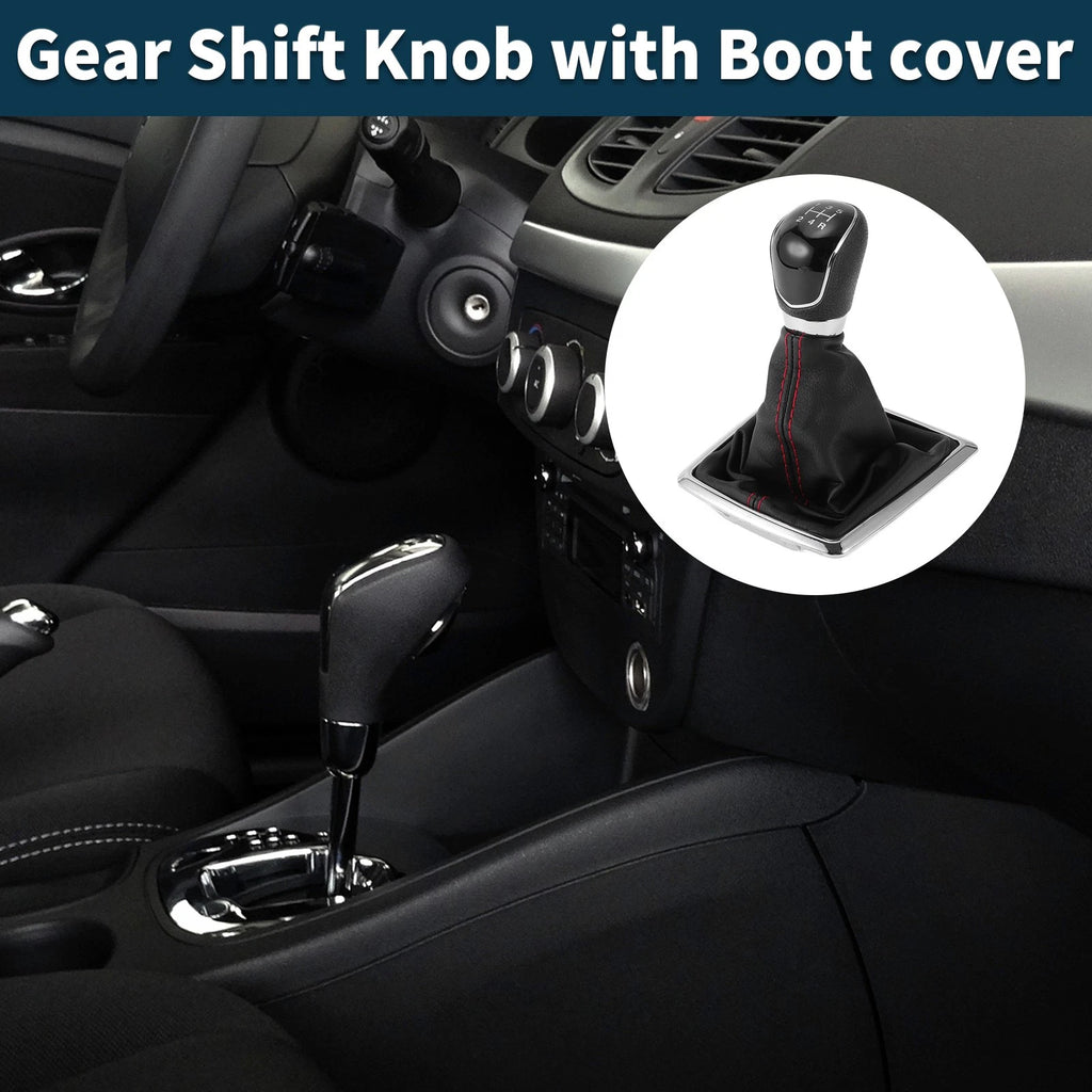5 Speed Manual Gear Shifter Knob with Cover for Ford Focus MK2 (2006–2011)