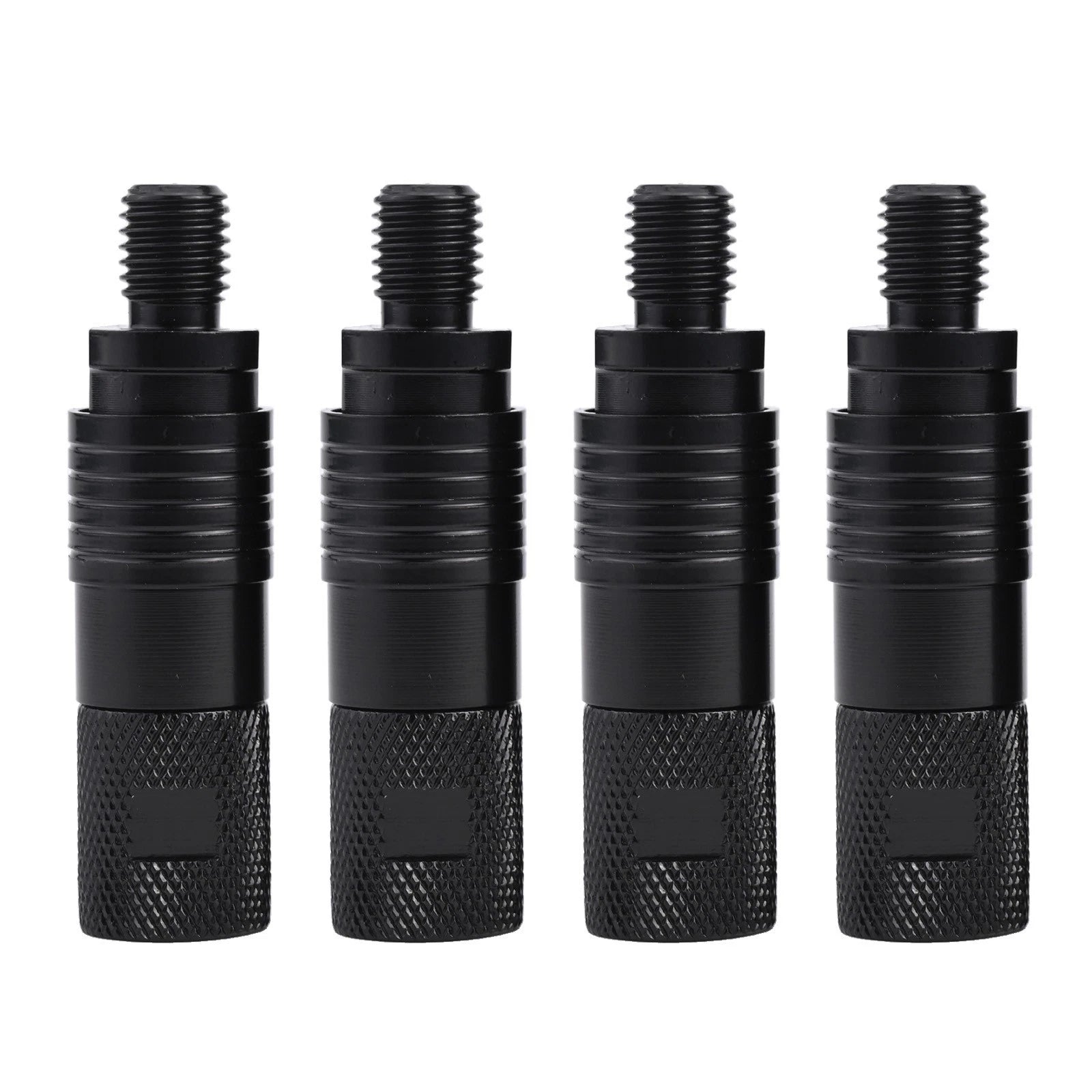 Set of 4 Bite Alarm Connectors for Universal Use (Magnetic, Black)