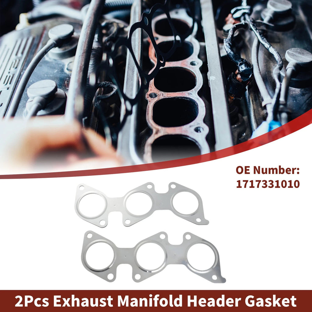 2X Exhaust Manifold Header Gasket for Toyota Tacoma (2006–2014) No.1717331010