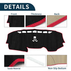 Dashboard Cover Mat for Honda CR-V (2017–2022) Sun Protector Black Red