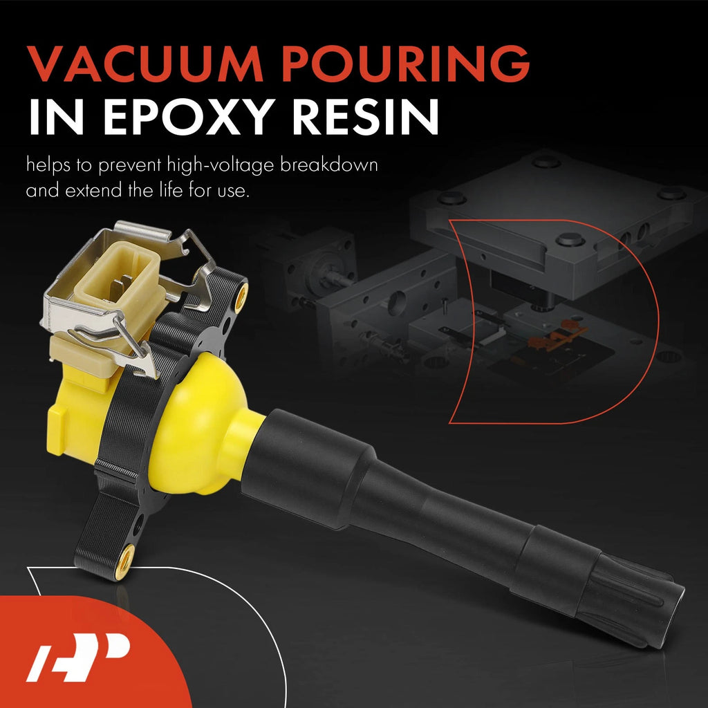 6X Yellow Ignition Coil Pack for BMW E46 320i 330i X5 Z3 M3 (1998–2006)