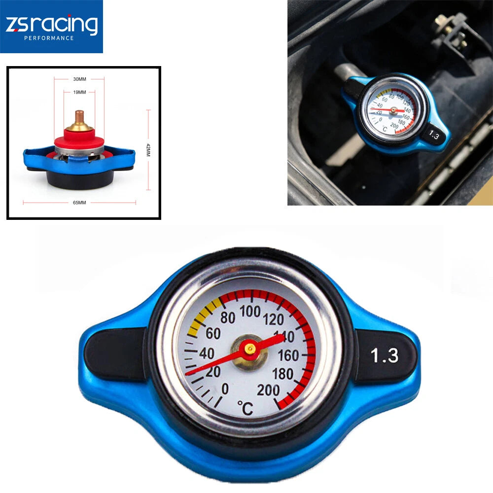 Racing Car Thermostat Radiator Cap for Water Temp Meter