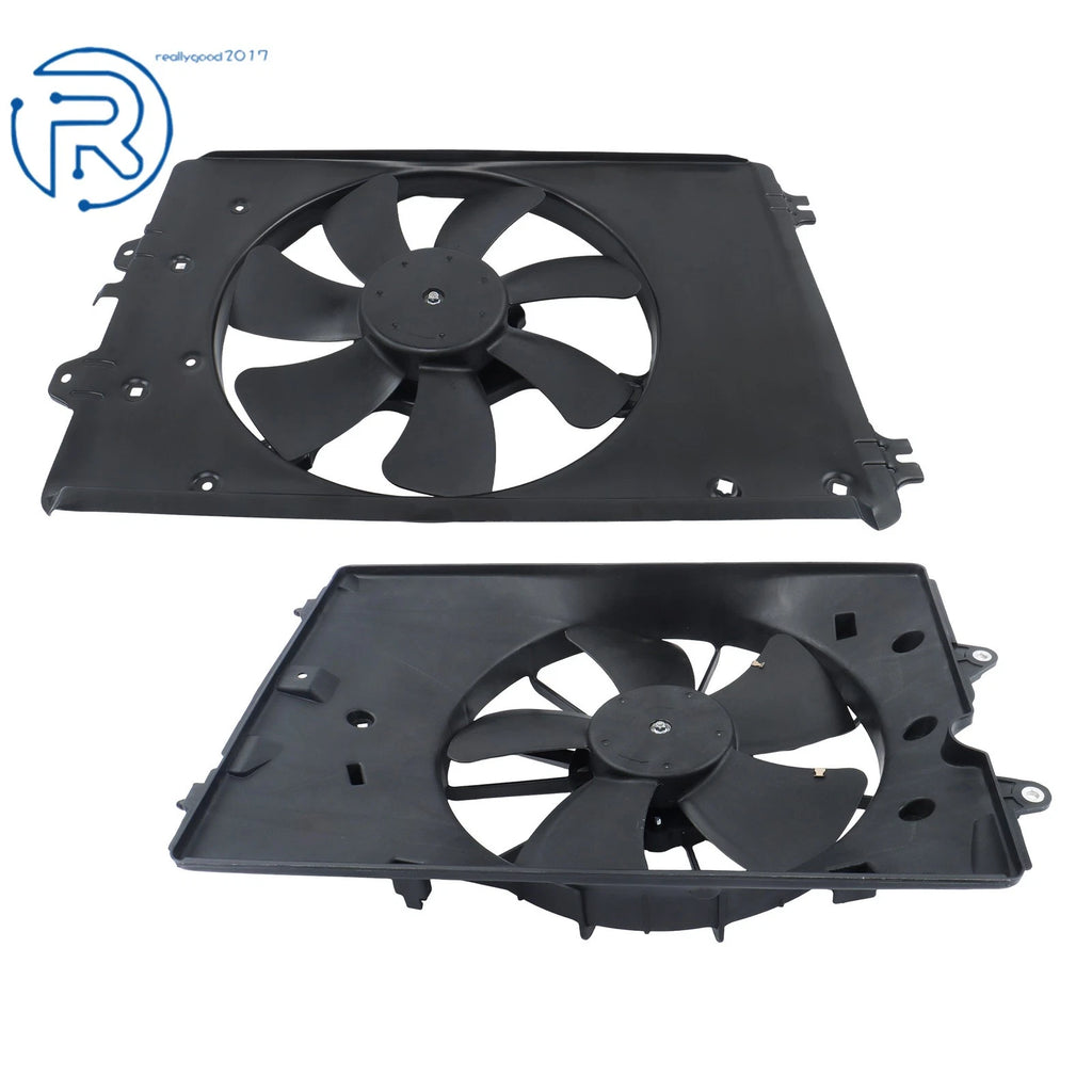 2X Electric Radiator Condenser Cooling Fan Assembly for Honda Pilot (2009–2015)