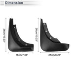 Set of 4 Mud Flaps Splash Guards for Audi A8 (2011–2017)