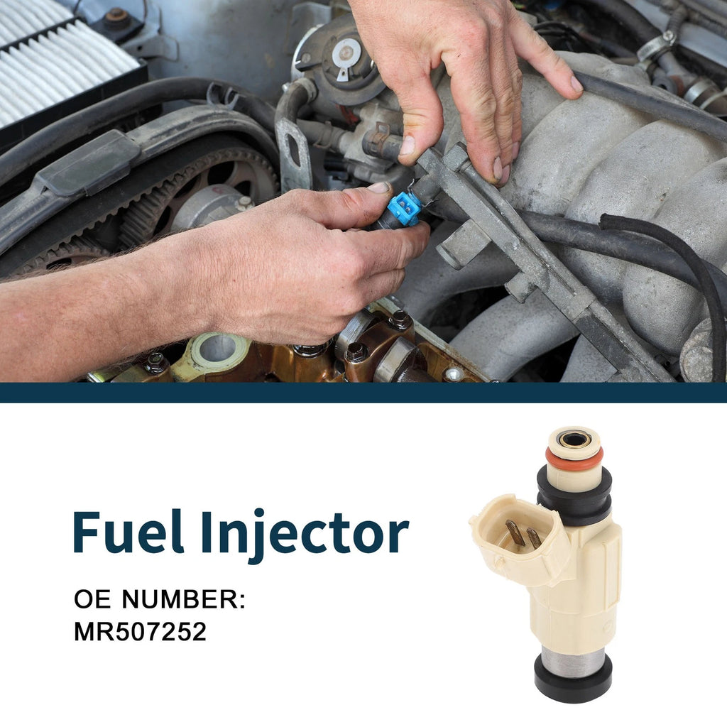 Fuel Injector No.MR507252 for Mitsubishi Eclipse GS (2001–2005) 1 Pc Beige