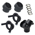 75mm Pipe-Ducting Y Piece + Vent + Hose Clip for Diesel Heater