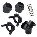 75mm Pipe-Ducting Y Piece + Vent + Hose Clip for Diesel Heater
