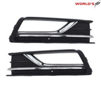 Set of 2 Front Bumper Fog Light Covers for VW Passat (2016–2019) Black