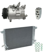 AC Compressor Kit W Condenser Replacement for Volkswagen Jetta 1.8L (2016–2016)