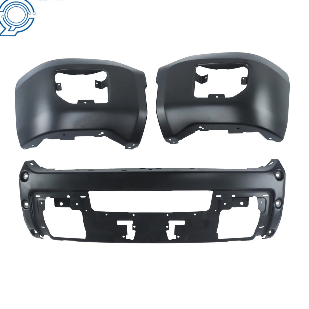Black Front Bumper for GMC Sierra 2500 HD 3500 HD (2015-2019)