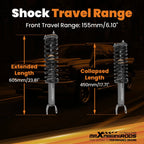 Front Leveling Kit Loaded Struts for Ram 1500 4WD (2012-2018)
