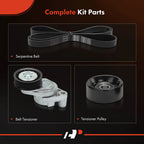 3X Serpentine Belt Drive Component Kit for Chevy Camaro (1998-2000)