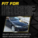 Pair Front Bumper Headlight Washer Cover Caps for BMW E92 E93 (2007–2013)