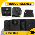 Window Switch for Jeep Cherokee (2014–2017) Front Driver Side