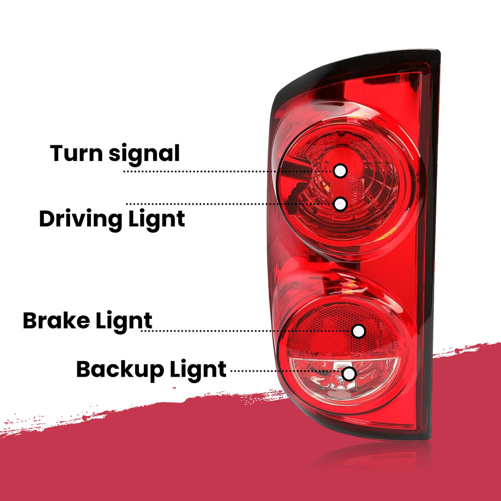 Tail Light Lamp for Dodge Ram 1500 2500 3500 (2007-2009) Left Driver Side