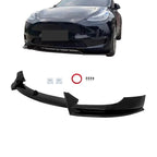 Front Bumper Lip Splitter for Tesla Model Y (2020-2024) Glossy Black
