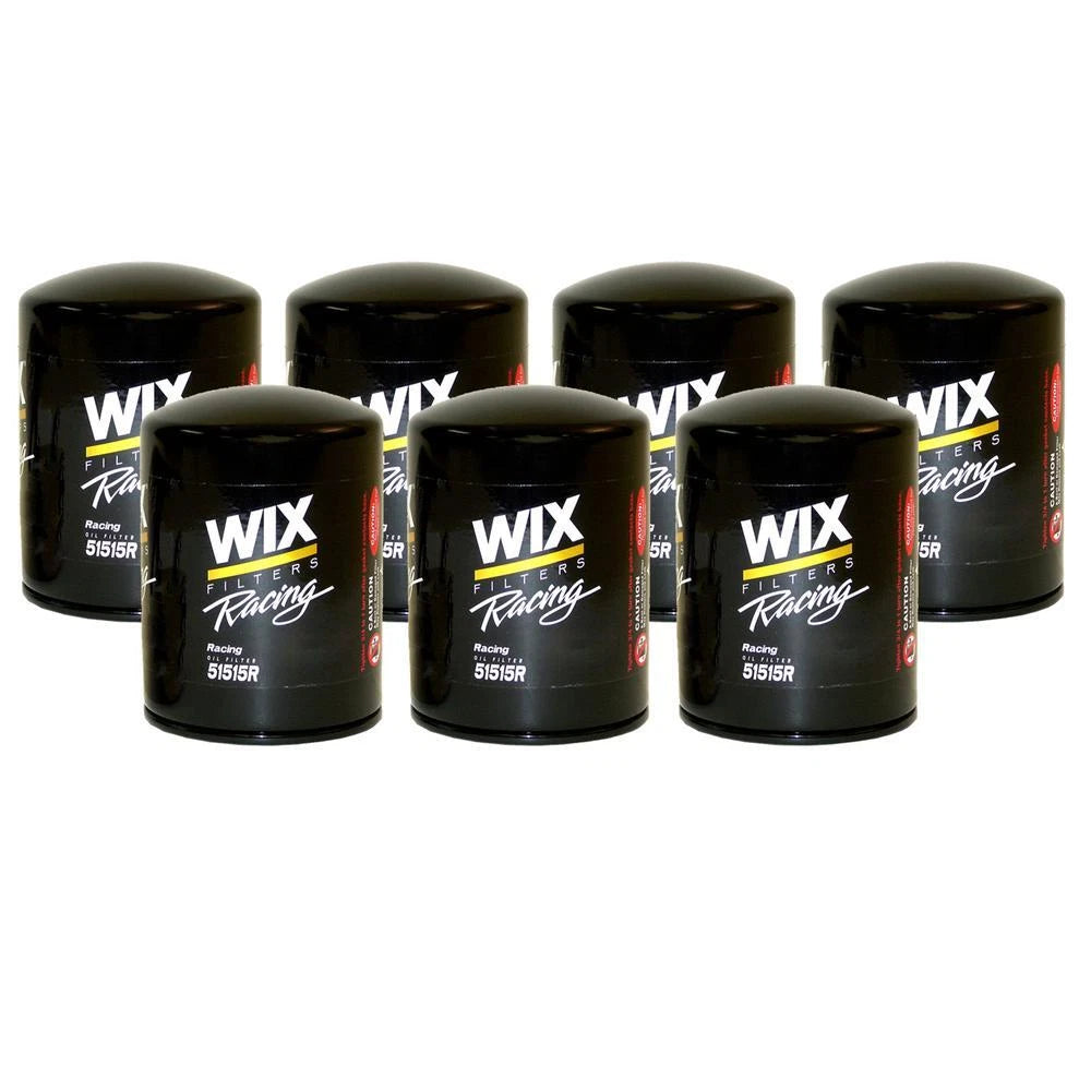 Set of 7 Wix 51515R Engine Oil Filter Kit for (Spin-On)