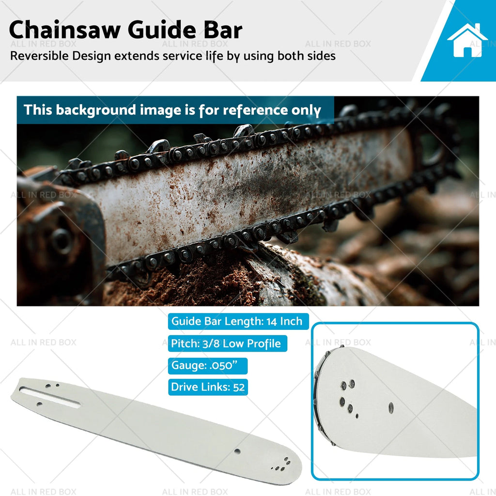 14'' Chainsaw Bar 3/8LP 050 52DL for Stihl 009 MS170 MS171 MS180 (1990–2023)