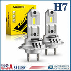 2X H7 LED Headlight Bulb Kit for 40000LM Super Bright