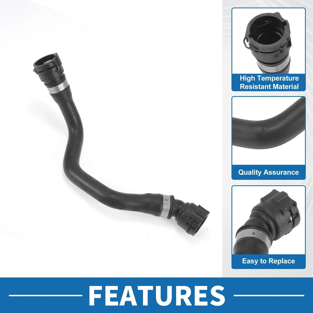 Engine Radiator Hose for BMW X5 (2000-2003) Rubber Black 1 Pc