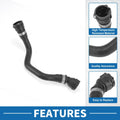 Engine Radiator Hose for BMW X5 (2000-2003) Rubber Black 1 Pc