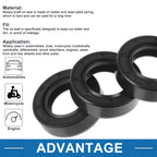 Set of 5 Oil Seal Ring for Rotary Shaft 25x42x12mm Nitrile Rubber
