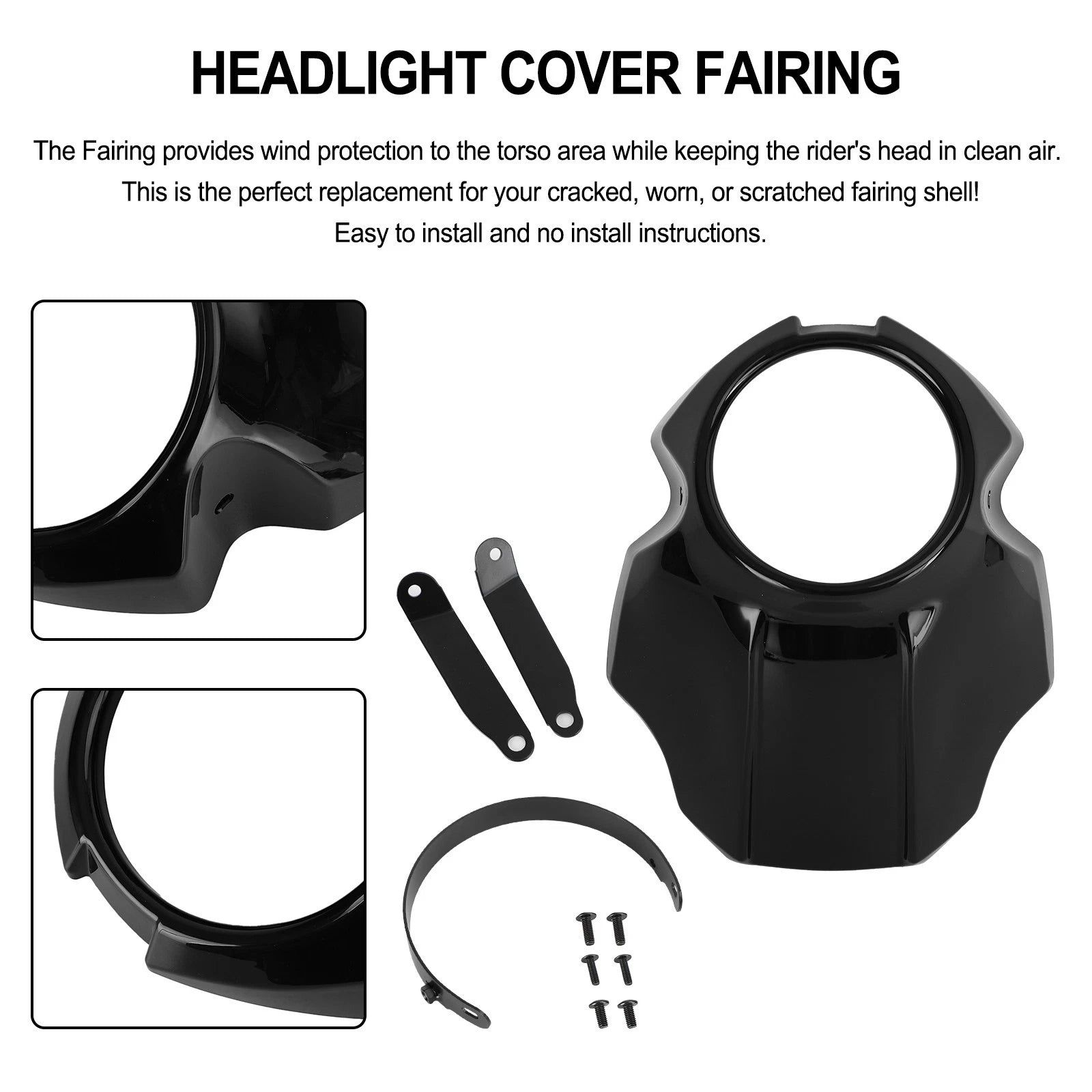 Headlight Fairing Windshield Cover for Yamaha XVS 950 (2014–2020)